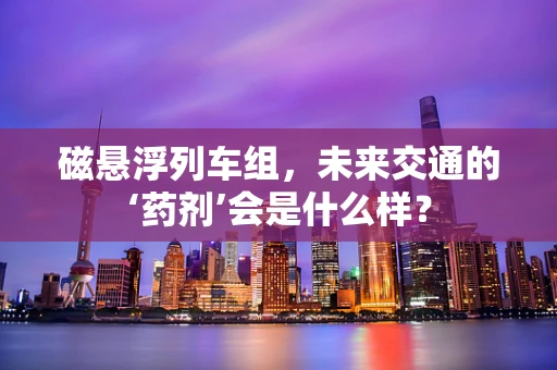 磁悬浮列车组，未来交通的‘药剂’会是什么样？