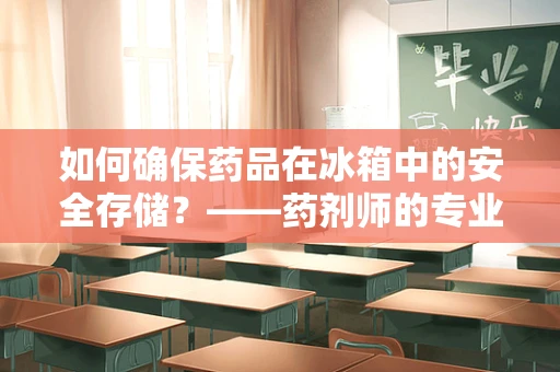 如何确保药品在冰箱中的安全存储？——药剂师的专业视角