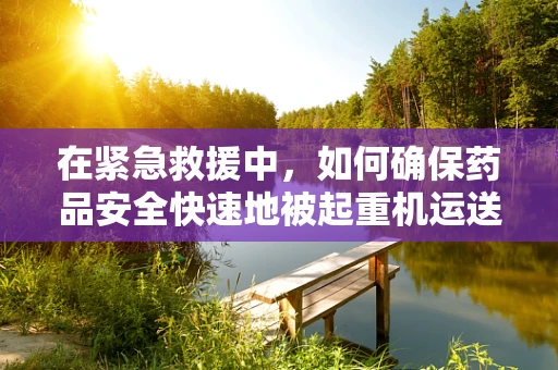 在紧急救援中，如何确保药品安全快速地被起重机运送至前线？