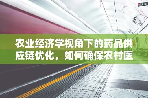 农业经济学视角下的药品供应链优化，如何确保农村医疗资源的有效分配？