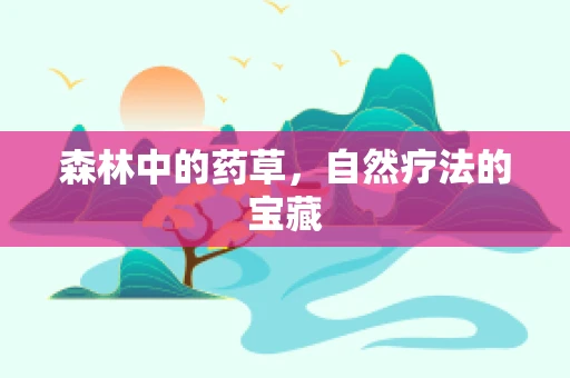 森林中的药草，自然疗法的宝藏