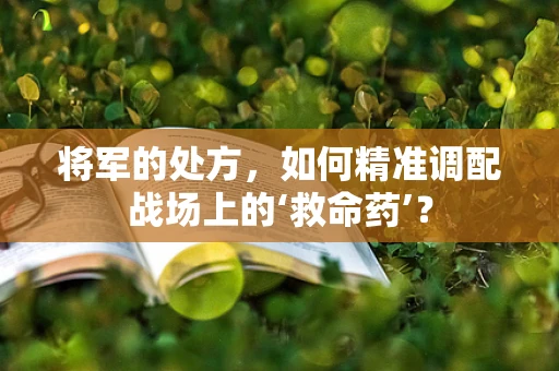 将军的处方，如何精准调配战场上的‘救命药’？
