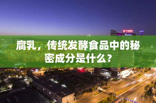 腐乳，传统发酵食品中的秘密成分是什么？