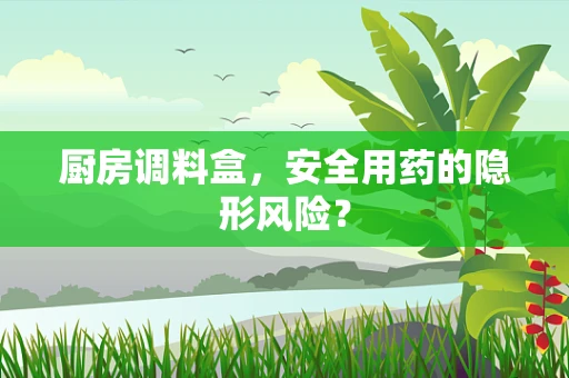 厨房调料盒，安全用药的隐形风险？