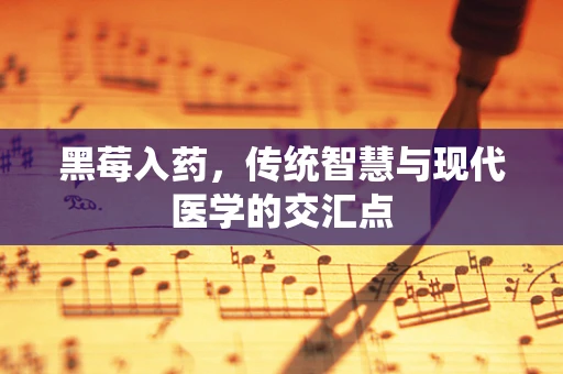 黑莓入药，传统智慧与现代医学的交汇点