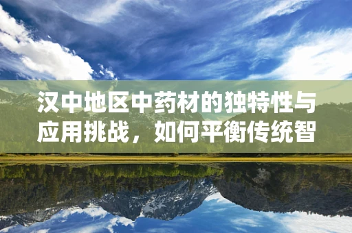 汉中地区中药材的独特性与应用挑战，如何平衡传统智慧与现代需求？