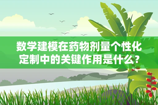 数学建模在药物剂量个性化定制中的关键作用是什么？