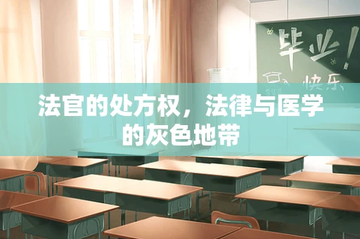 法官的处方权，法律与医学的灰色地带