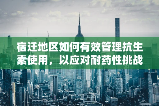 宿迁地区如何有效管理抗生素使用，以应对耐药性挑战？