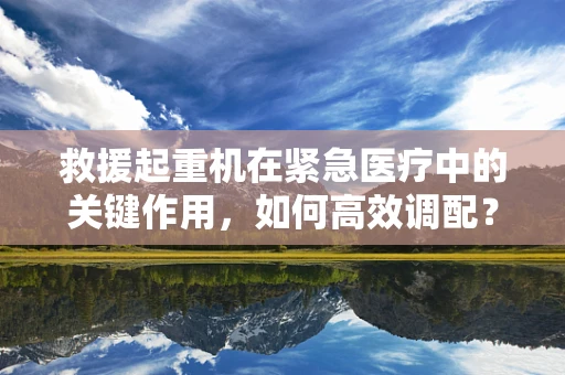 救援起重机在紧急医疗中的关键作用，如何高效调配？