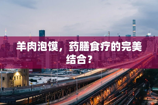 羊肉泡馍，药膳食疗的完美结合？