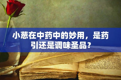 小葱在中药中的妙用，是药引还是调味圣品？