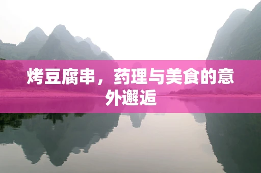 烤豆腐串，药理与美食的意外邂逅