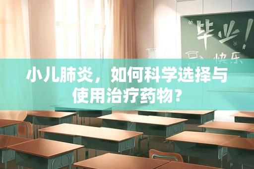 小儿肺炎，如何科学选择与使用治疗药物？