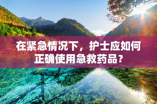 在紧急情况下，护士应如何正确使用急救药品？