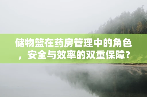 储物篮在药房管理中的角色，安全与效率的双重保障？