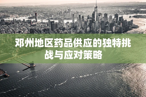 邓州地区药品供应的独特挑战与应对策略