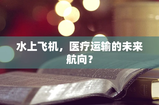 水上飞机，医疗运输的未来航向？