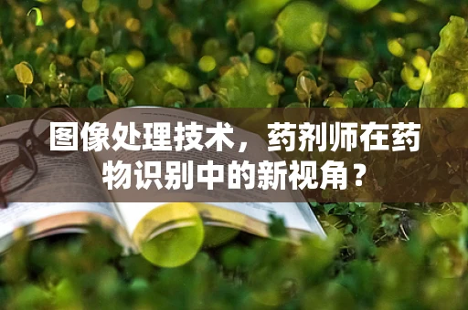 图像处理技术，药剂师在药物识别中的新视角？