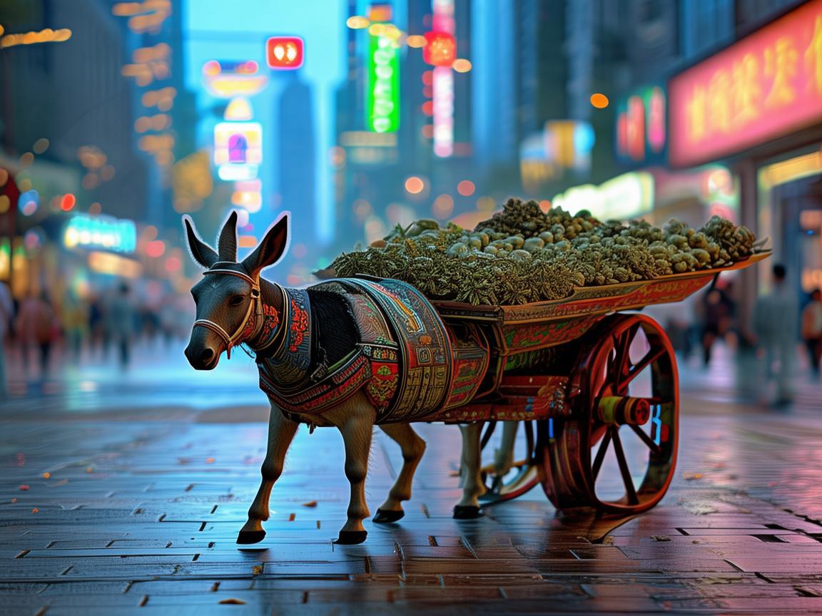 驴车运药，传统与现代医疗配送的奇妙交汇