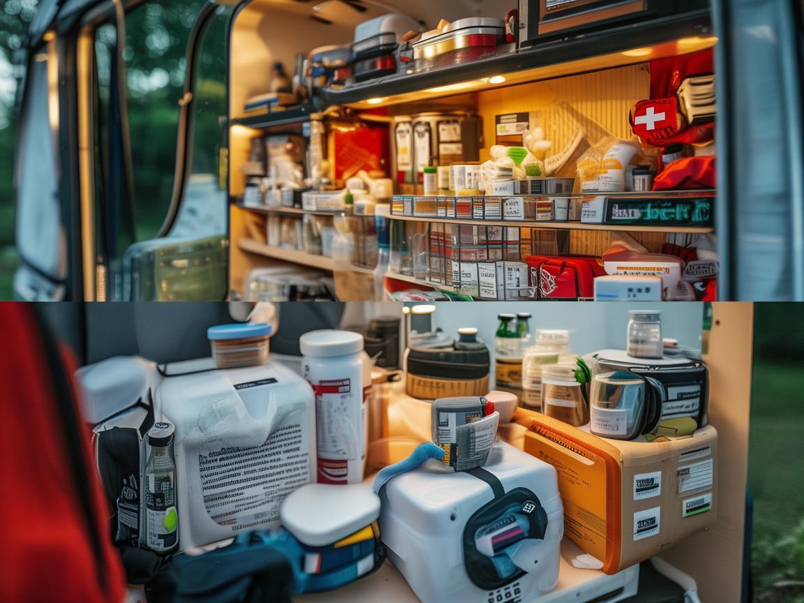 露营车上的药品安全，如何确保紧急医疗物资的妥善携带？